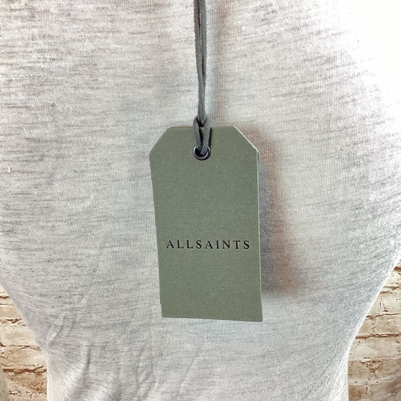 NWT AllSaints Esme subtle shimmer long sleeve top Small - Picture 5 of 6